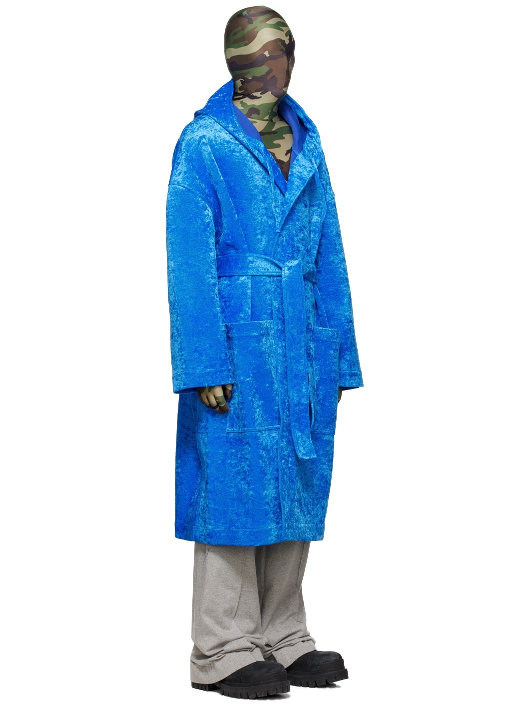Blue Bathrobe Coat - 2