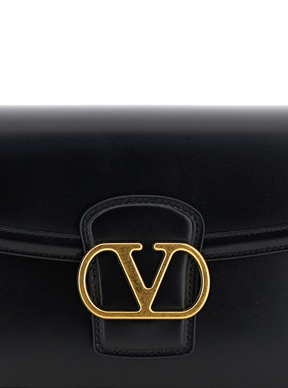 Valentino Garavani Women '9To5' Black Crossbody Bag With Vlogo Detail On The Front And Adjustable Sh - 5