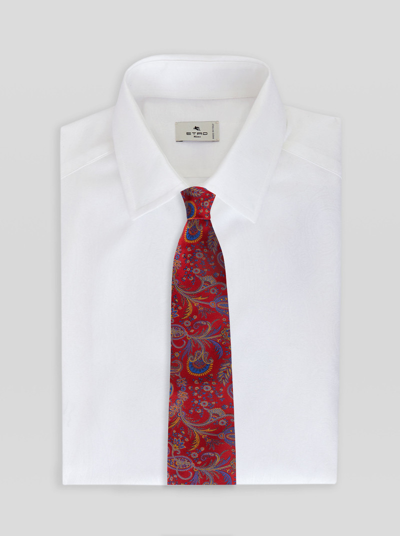 Etro FLORAL PAISLEY JACQUARD TIE outlook