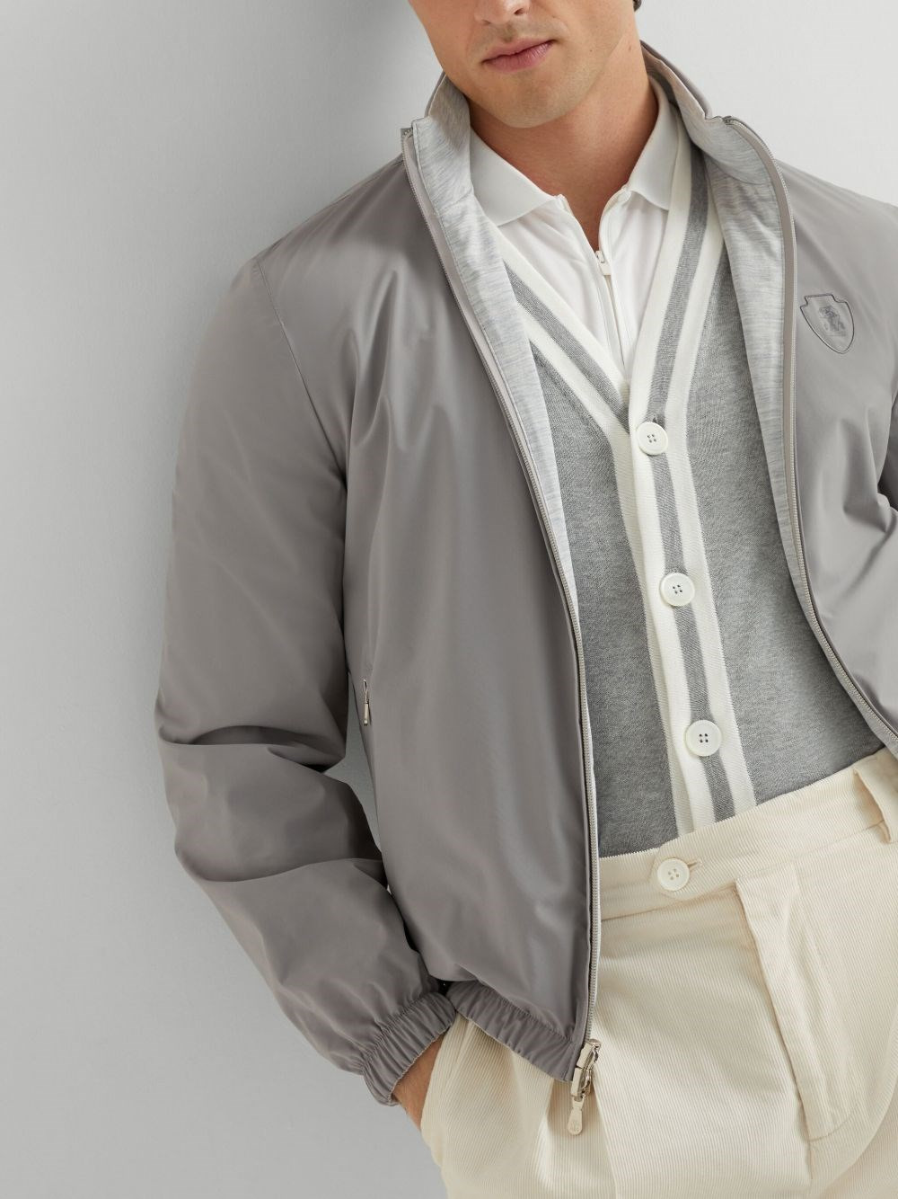 Silk blend blouson jacket - 5
