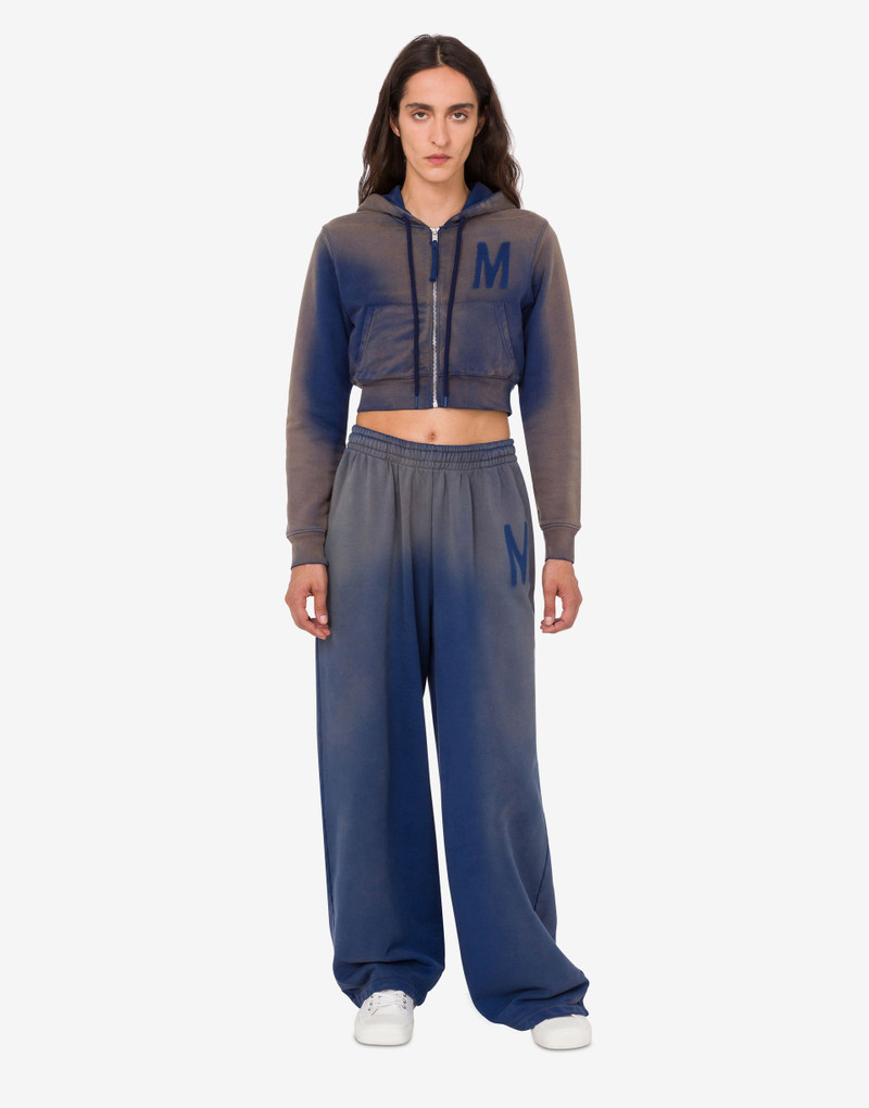 PRINTED ORGANIC COTTON FLEECE PANTS 1