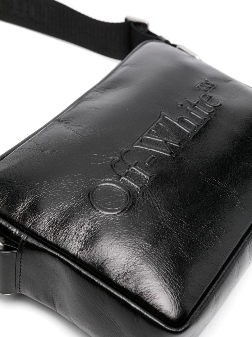 Bookish leather messenger bag - 4