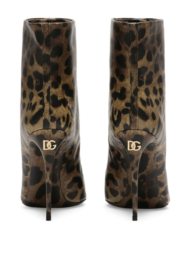 105mm leopard-print leather boots 3