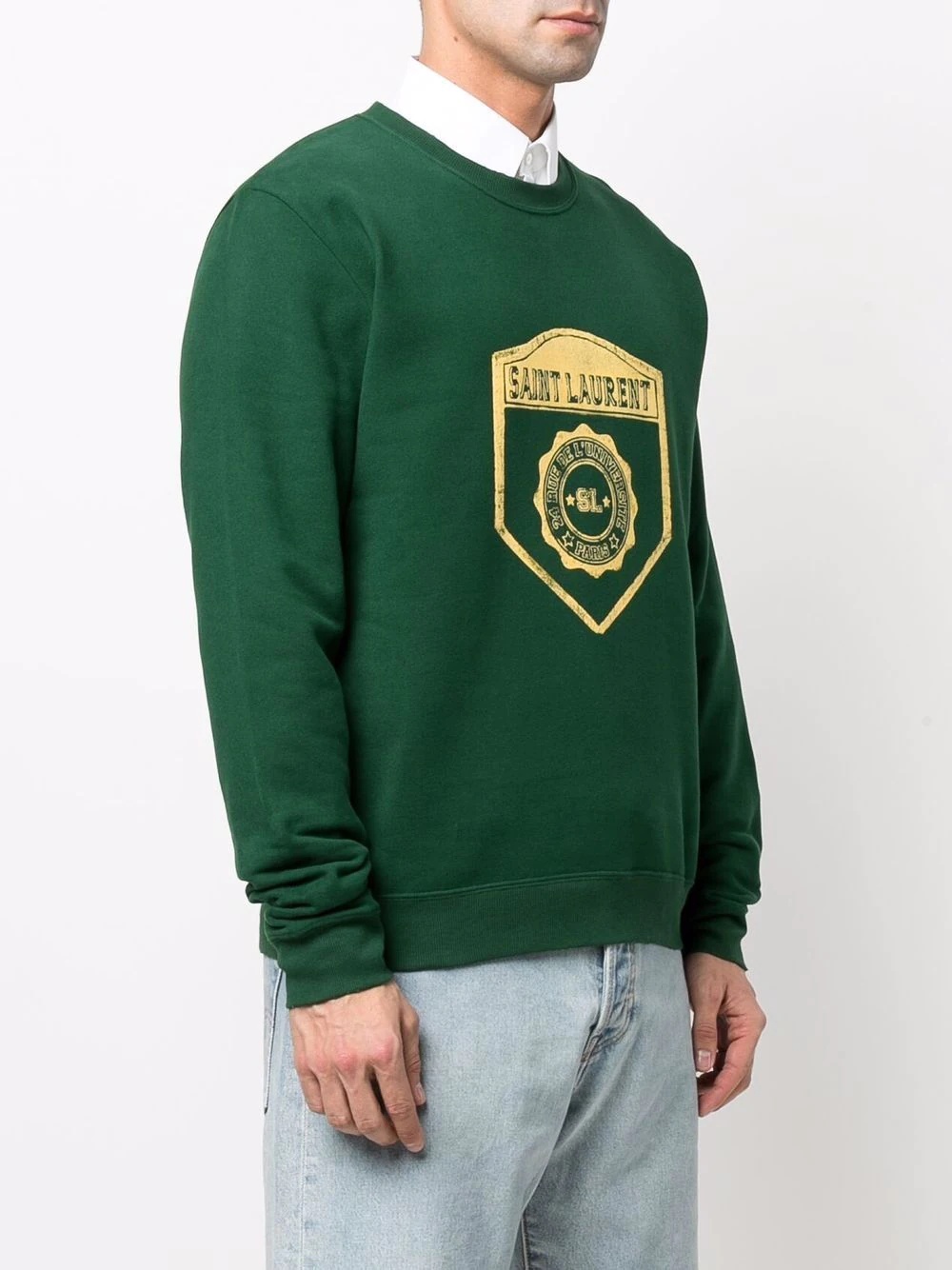 University crest print sweatshirt - 3