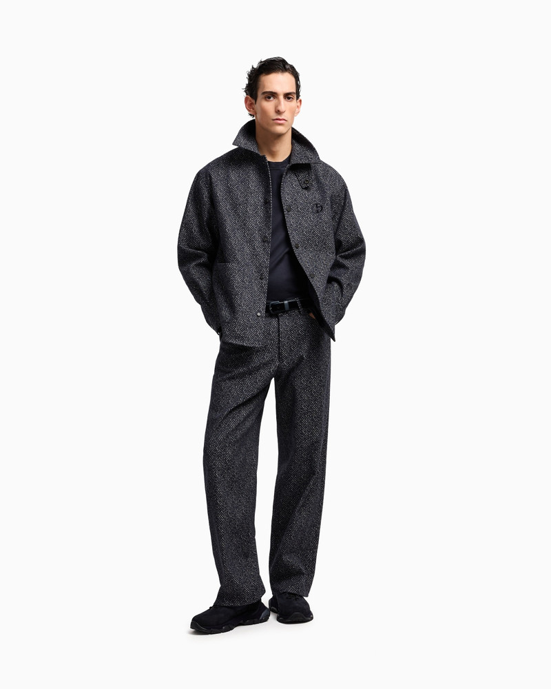 DENIM COLLECTION JACQUARD DENIM SHIRT JACKET 2