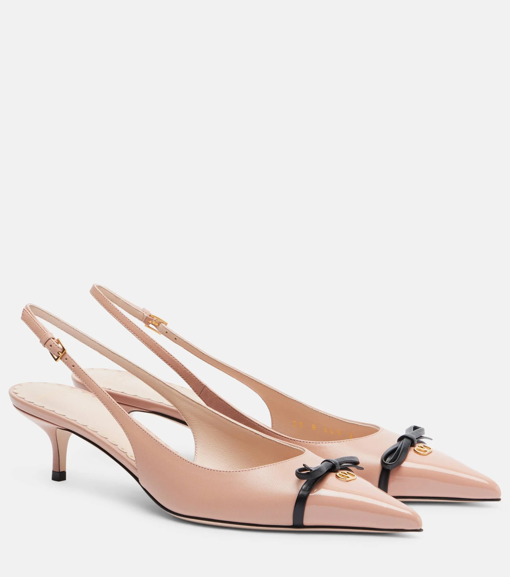 Bepointy 45 leather slingback pumps - 1
