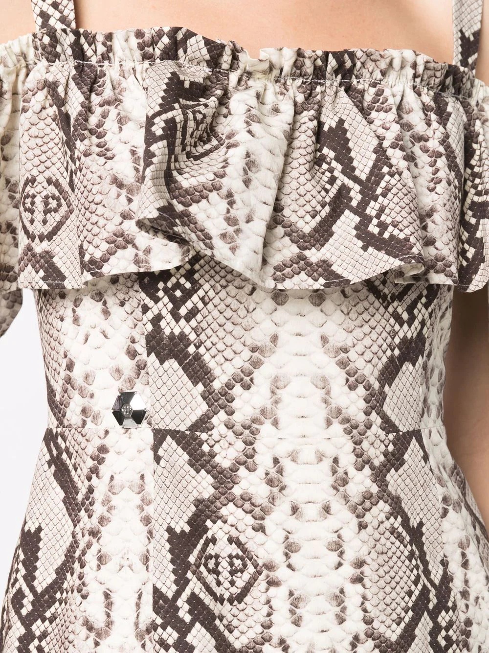 python-print mini dress - 5