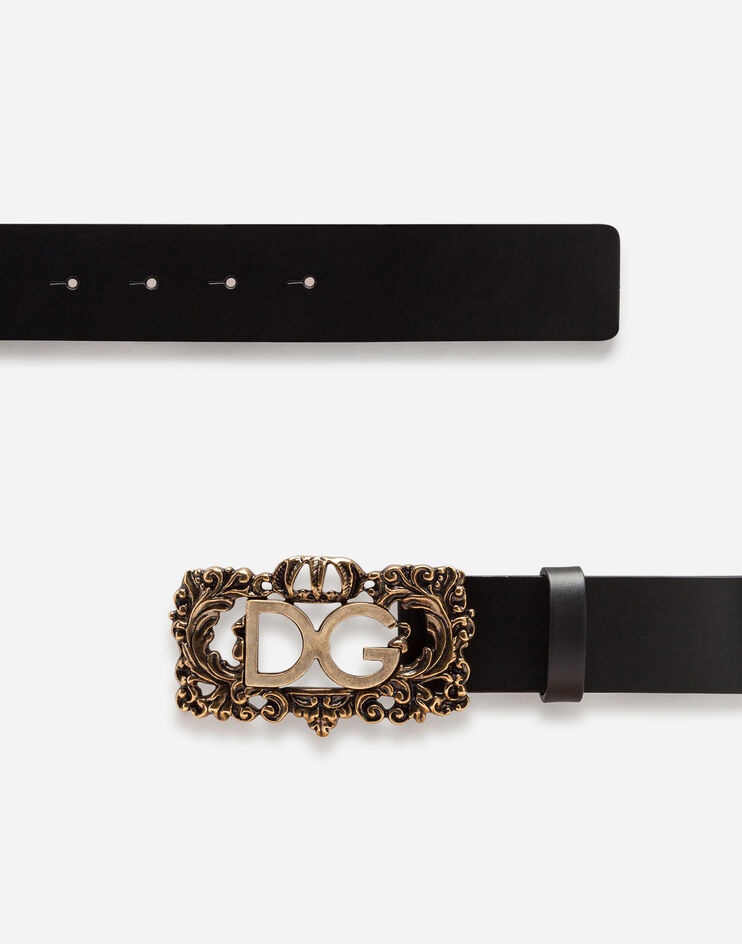 Leather belt with DG frame - 2