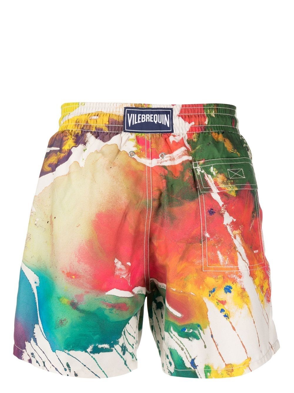 hand-painted print swim shorts - 2