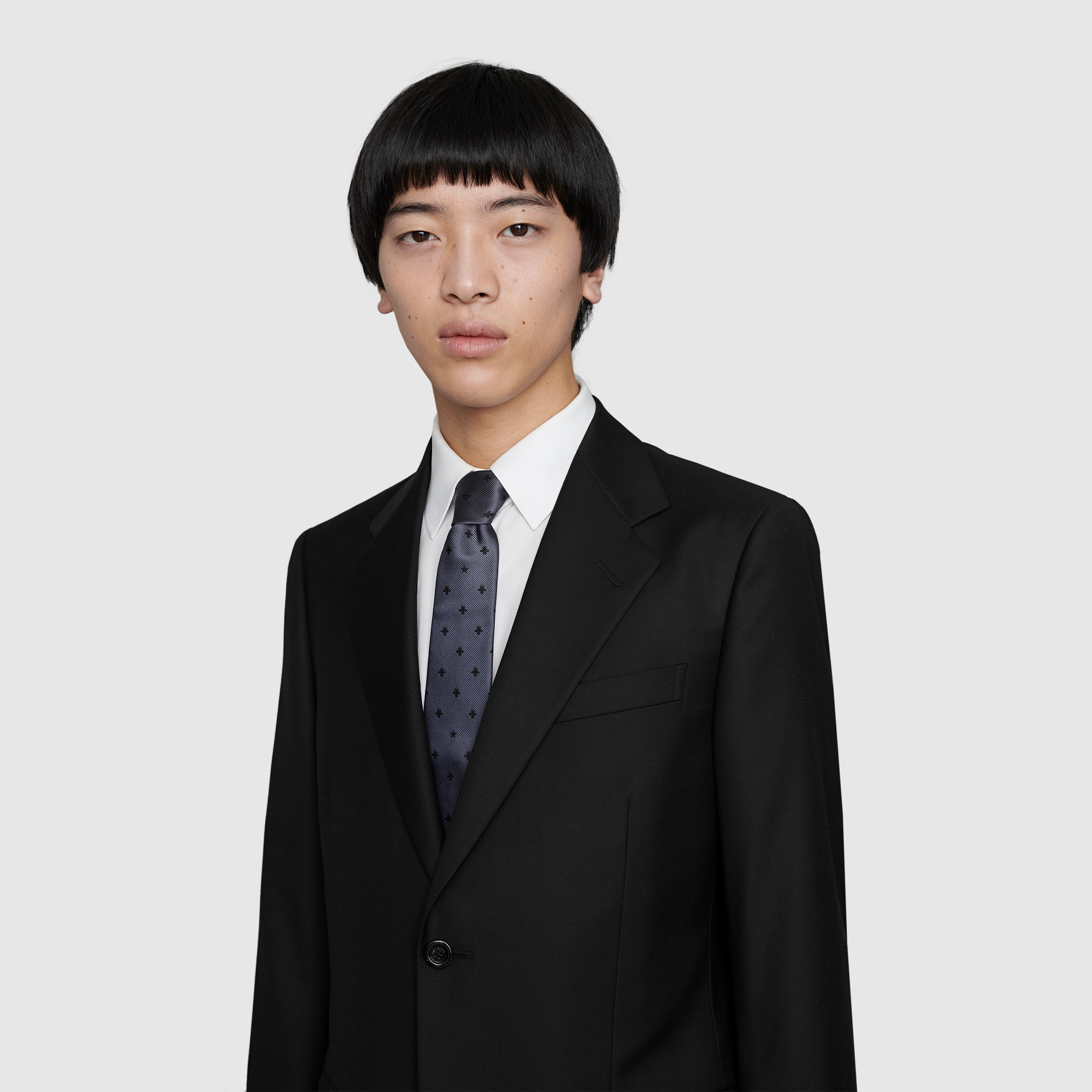 Straight fit wool suit - 13