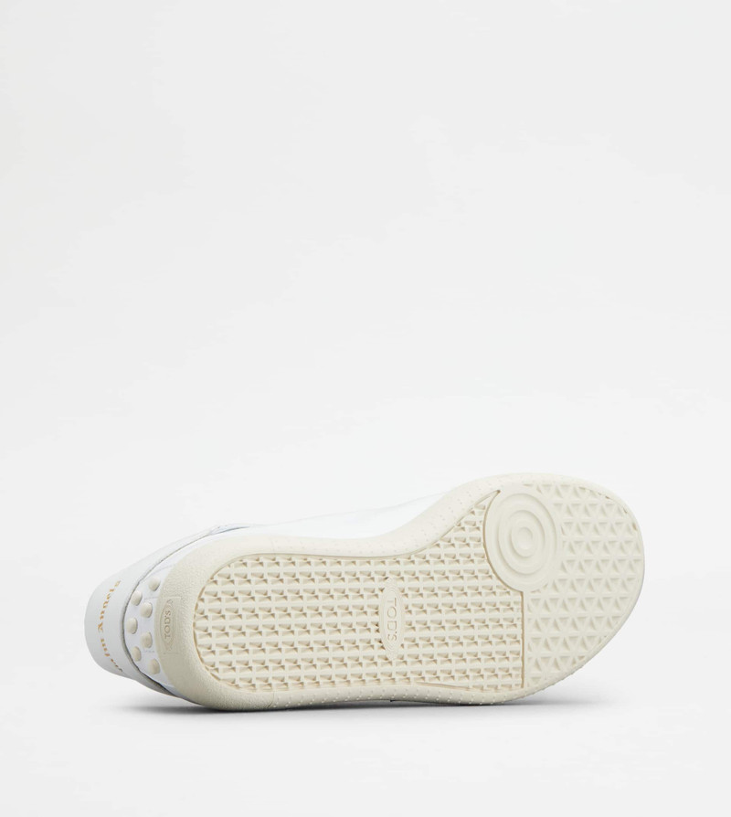 TOD'S TABS SNEAKERS PALM ANGELS IN LEATHER - WHITE, GOLD 4
