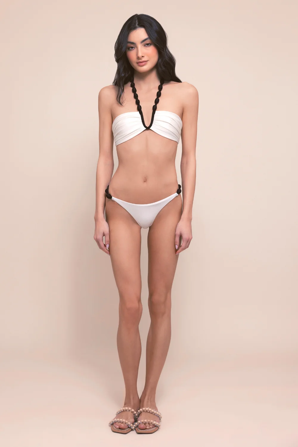 MIDNIGHT BLOOM BIKINI TOP - 1