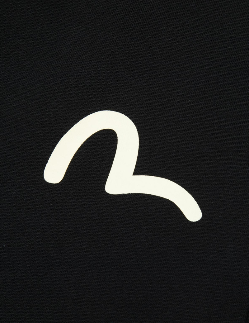 CALLIGRAPHY BRUSH DAICOCK PRINT REGULAR FIT SWEAT SHORTS 9