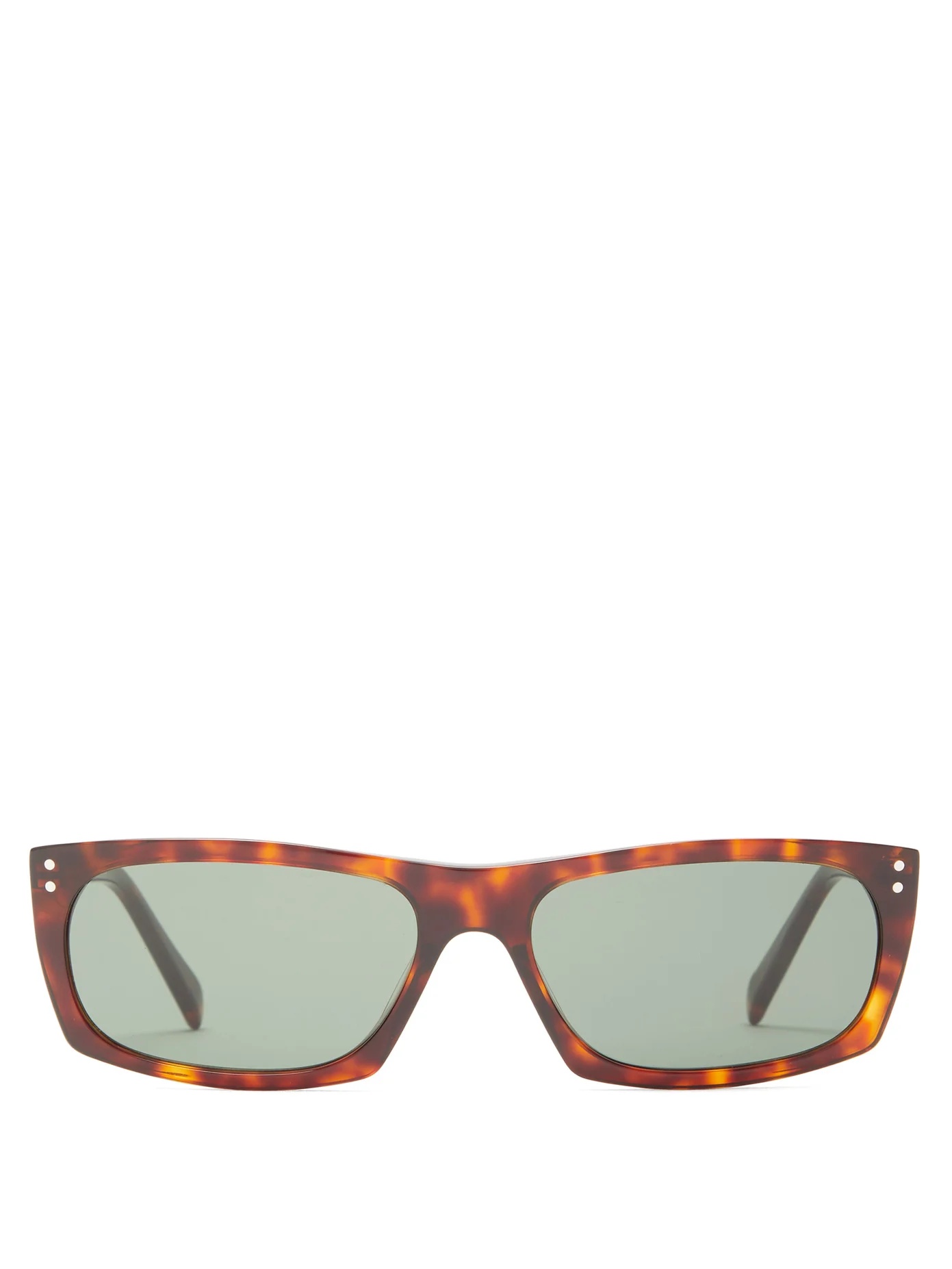 Rectangular tortoiseshell-acetate sunglasses - 1