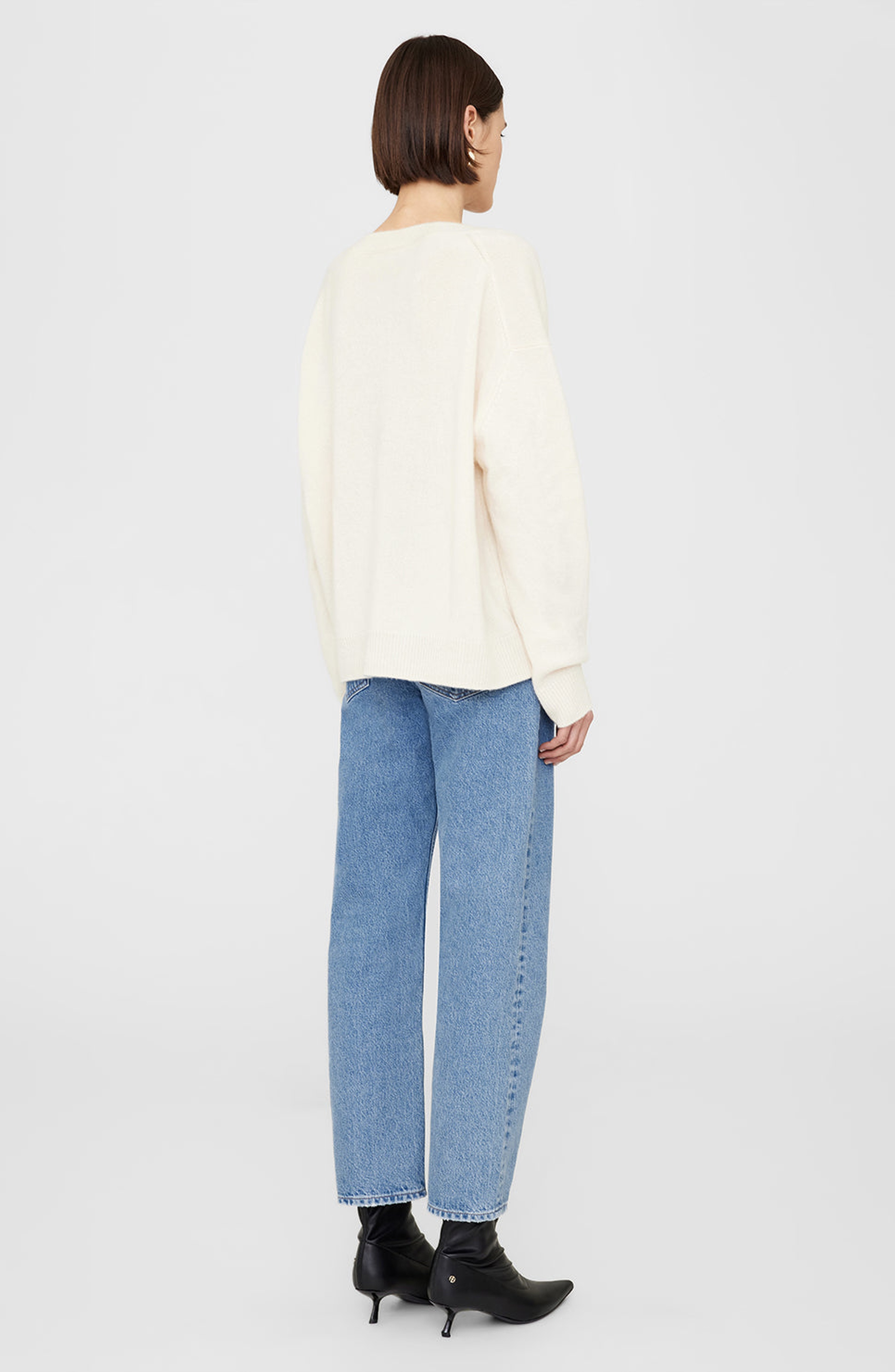 ANINE BING Lee Sweater in Cream at Nordstrom - 2