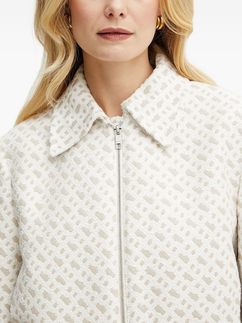 zip-up cropped jacket - 5