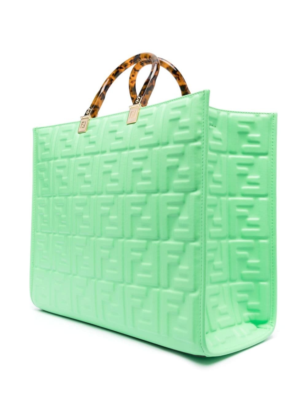 FF logo-embossed tote bag - 3