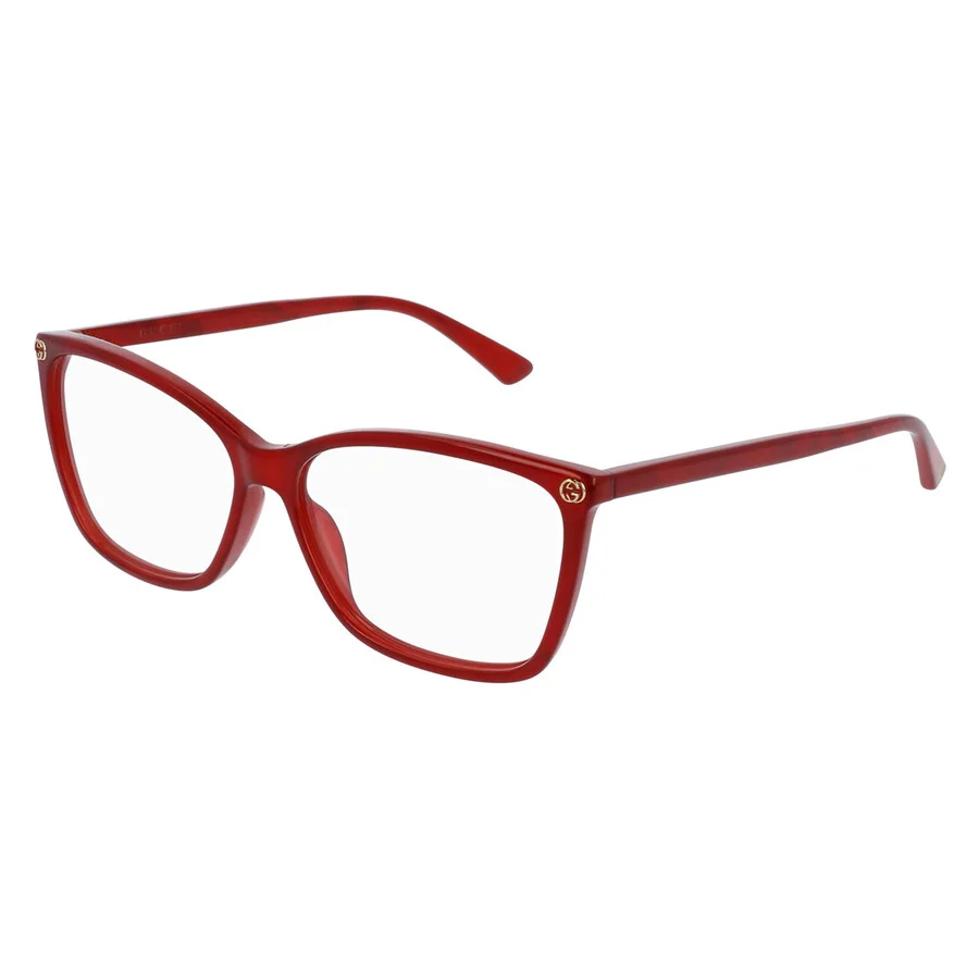 Gucci Demo Rectangular Ladies Eyeglasses GG0025O 004 56 - 1