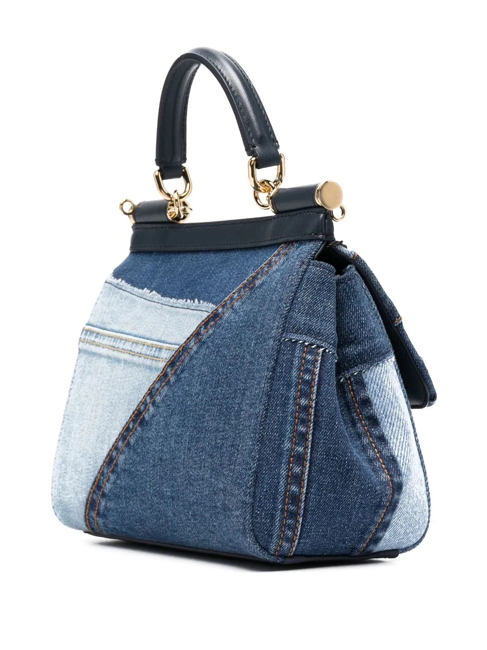 Sicily denim tote bag - 4