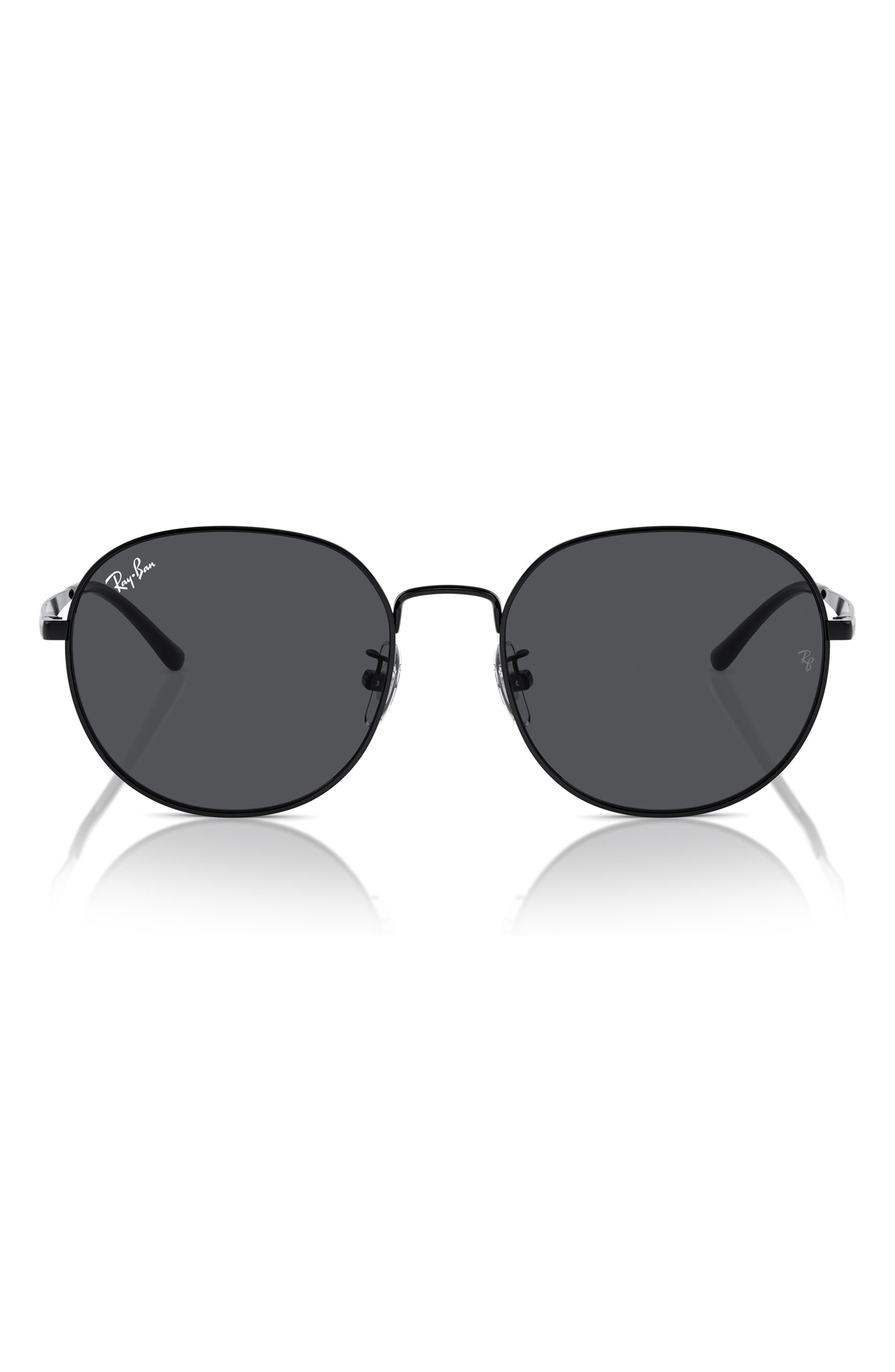 Ray-Ban 57mm Round Phantos Sunglasses in Black at Nordstrom - 1
