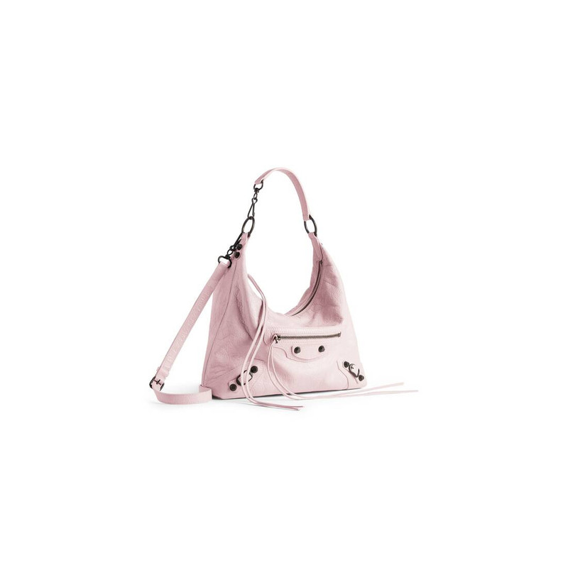 BALENCIAGA Women's Le City Hobo Bag Small in Petal Pink outlook