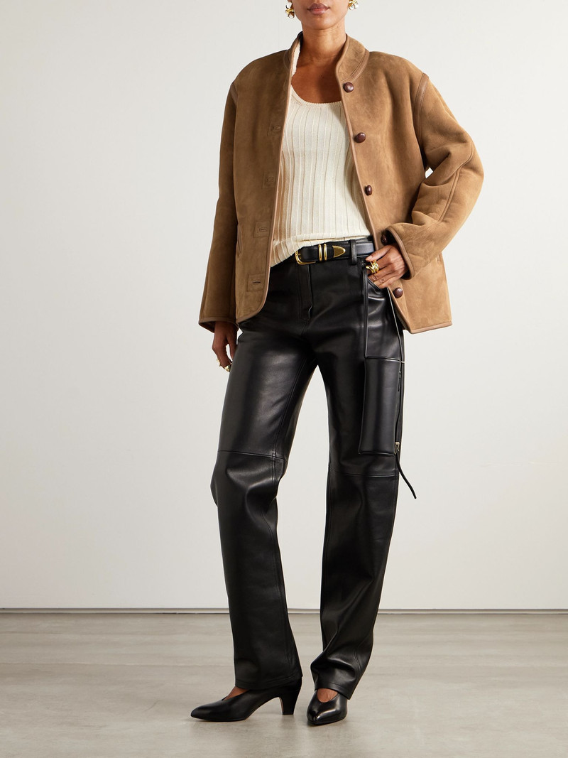 BLAZÉ MILANO Tatoosh shearling jacket Camel outlook