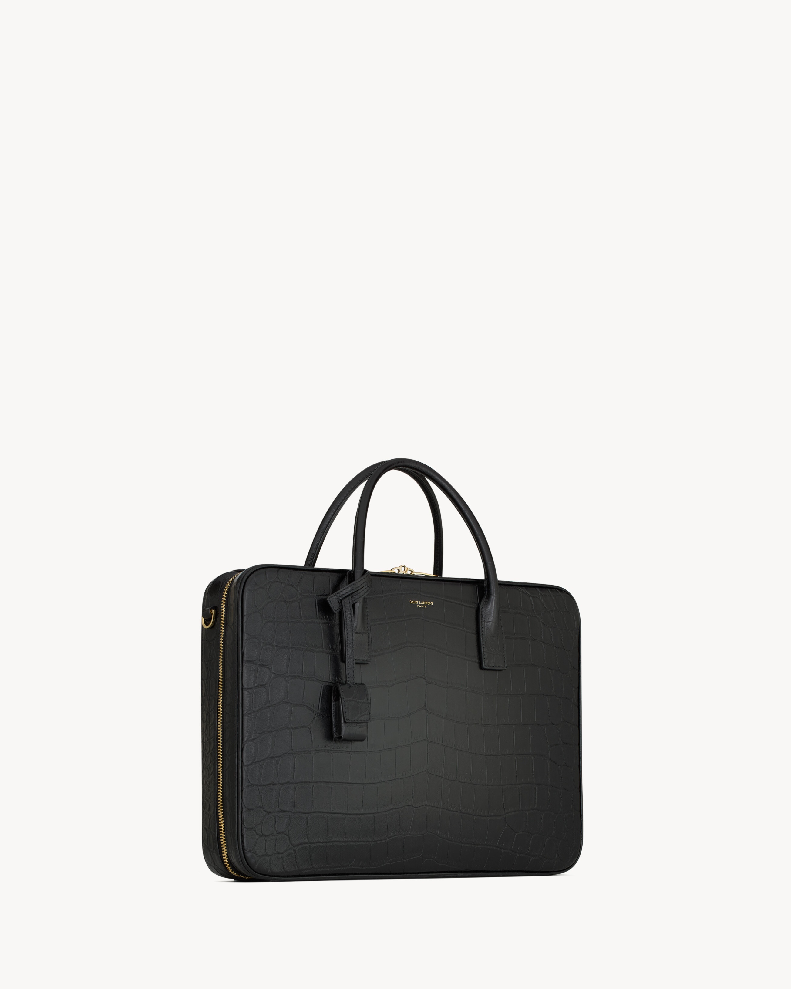 SAC DE JOUR LARGE SLIM BAULETTO BAG IN ALLIGATOR - 4