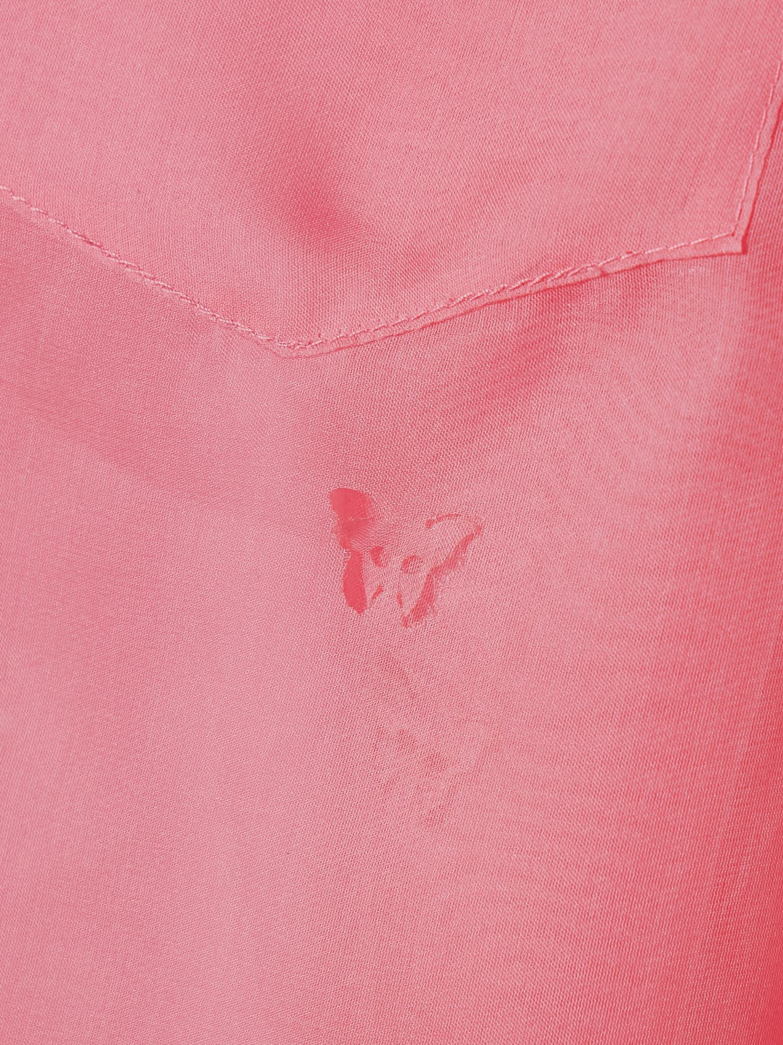 Laser-cut silk-organza shirt Bubblegum - 5