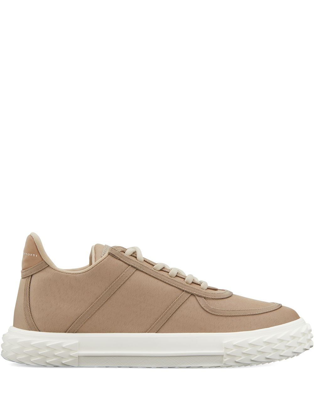 lace-up low top trainers - 1