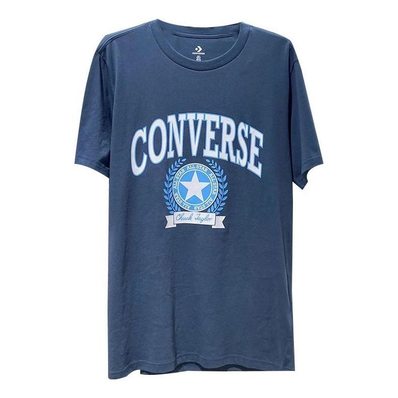 Converse Retro Chuck Collegiate Short Sleeve T-shirt 'Navy' 10025275-A03 - 1