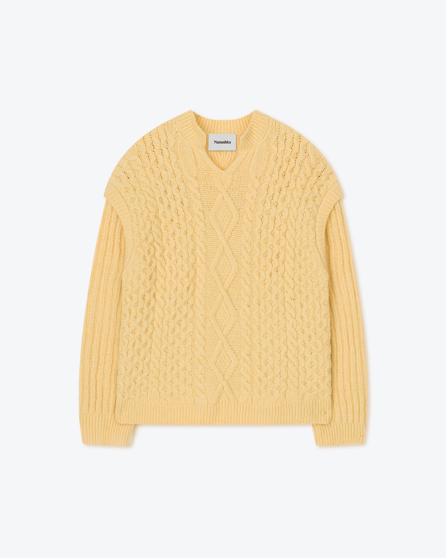 CELSO - Cashmere jumper - Pale yellow - 1