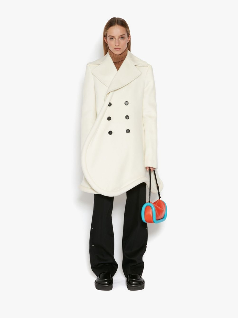 JW Anderson WOOL BUMPER-TUBE PEACOAT outlook