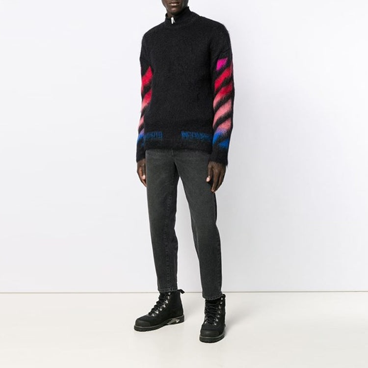 Men's Off-White Back Arrow Loose Fit Black OMHA036E19B020241088 - 6