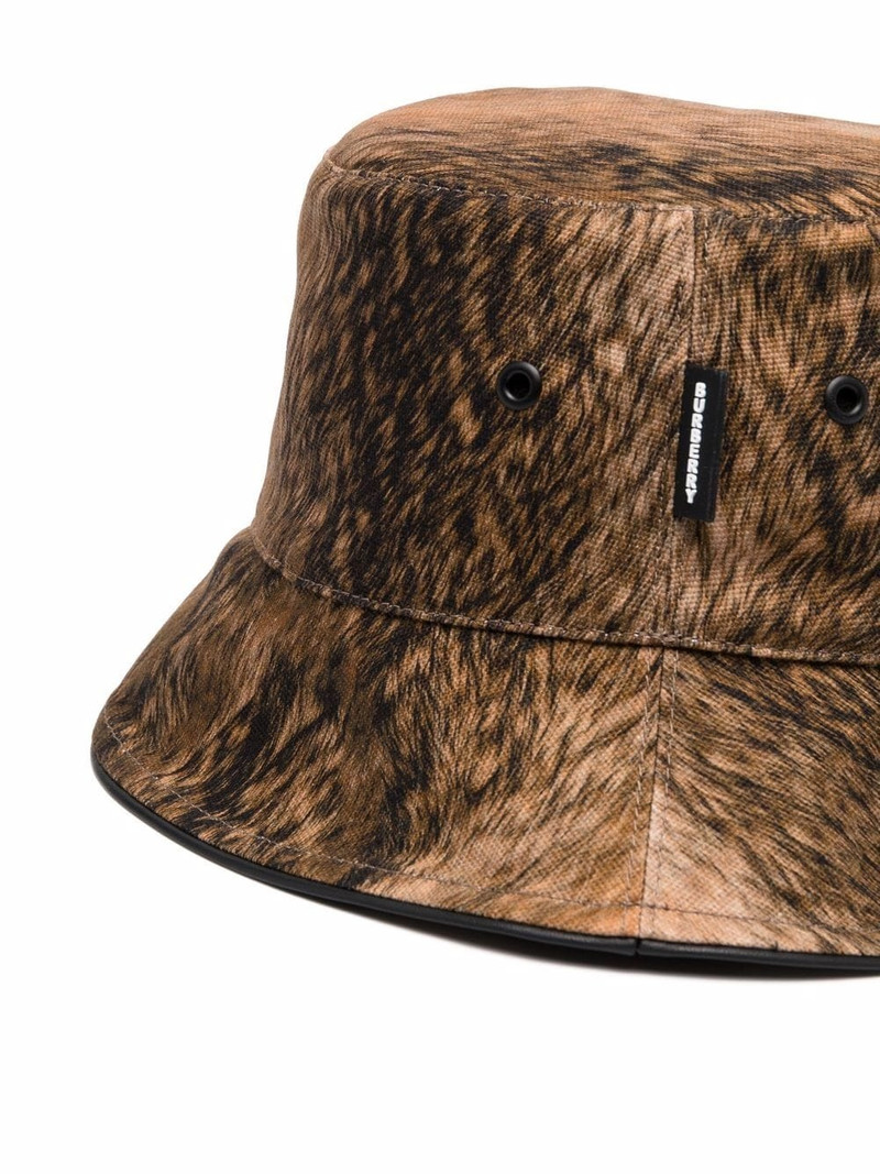 Burberry fur print bucket hat outlook