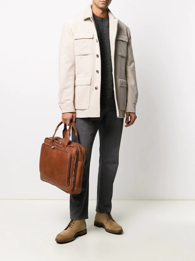 Brunello Cucinelli corduroy safari jacket outlook