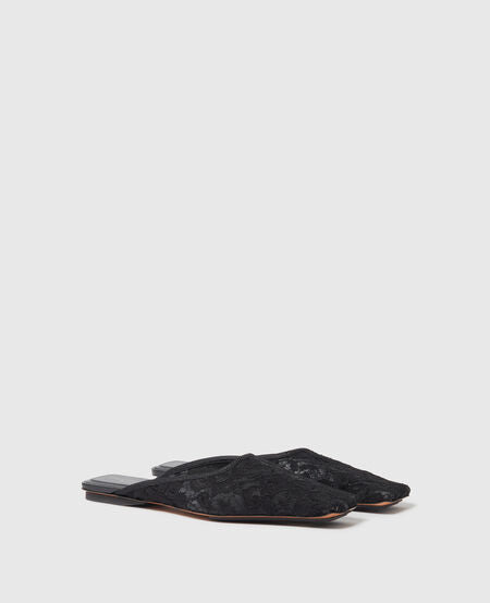 Slipper Lace On Mesh - 2