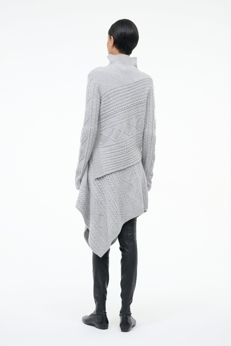 STAUD VEER SKIRT HEATHER GREY 3