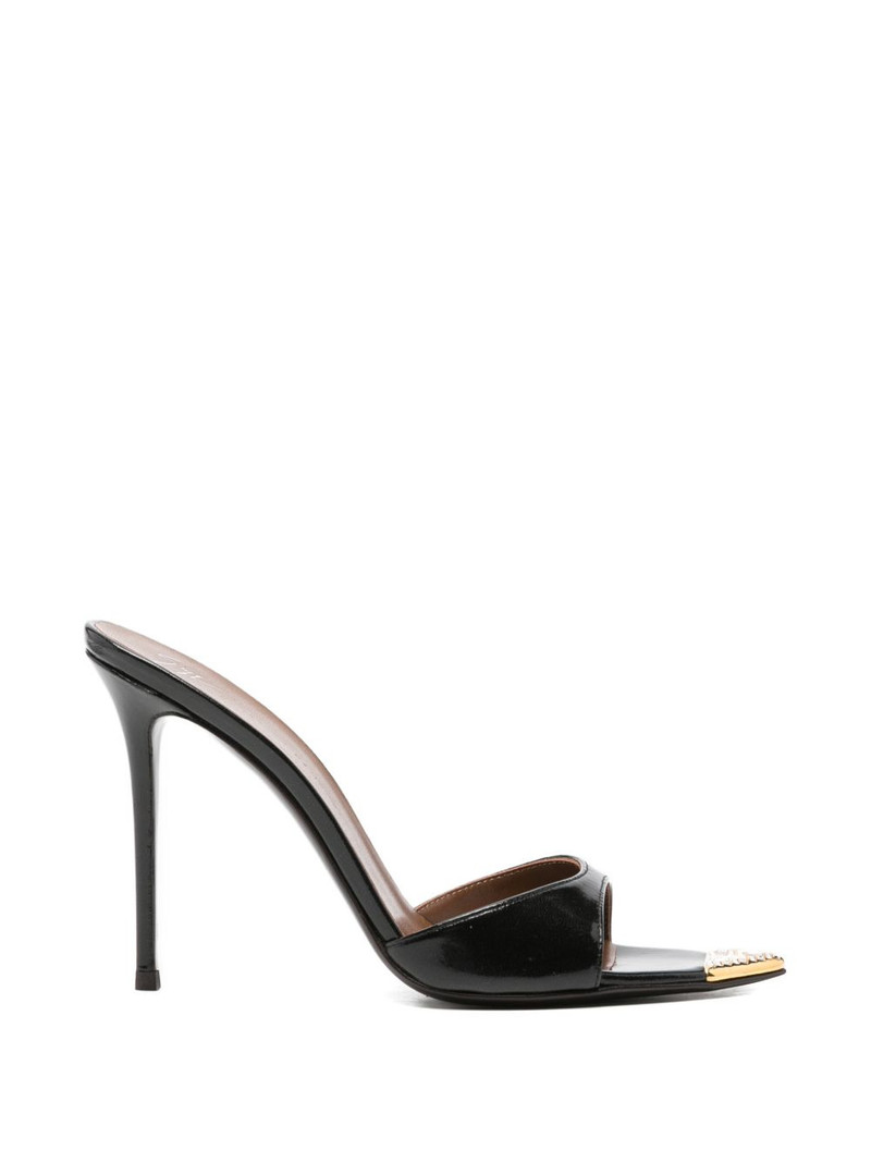 crystal-embellished-detail sandals 1