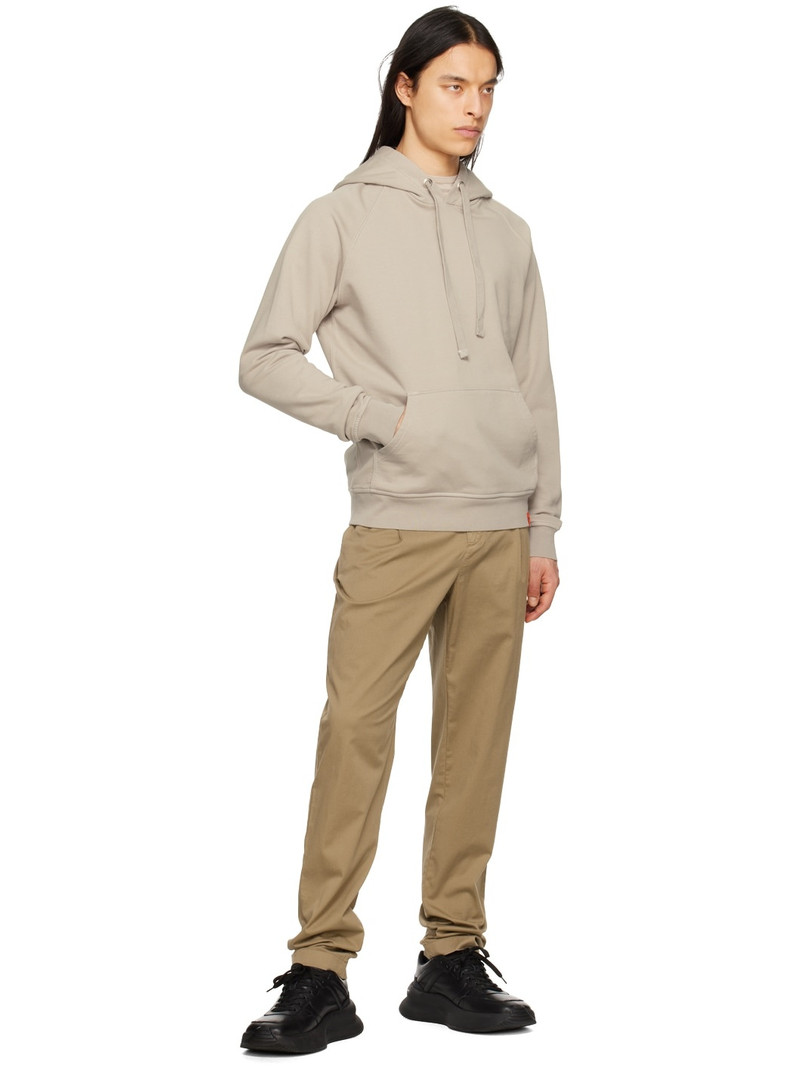 Aspesi Beige Drawstring Hoodie outlook