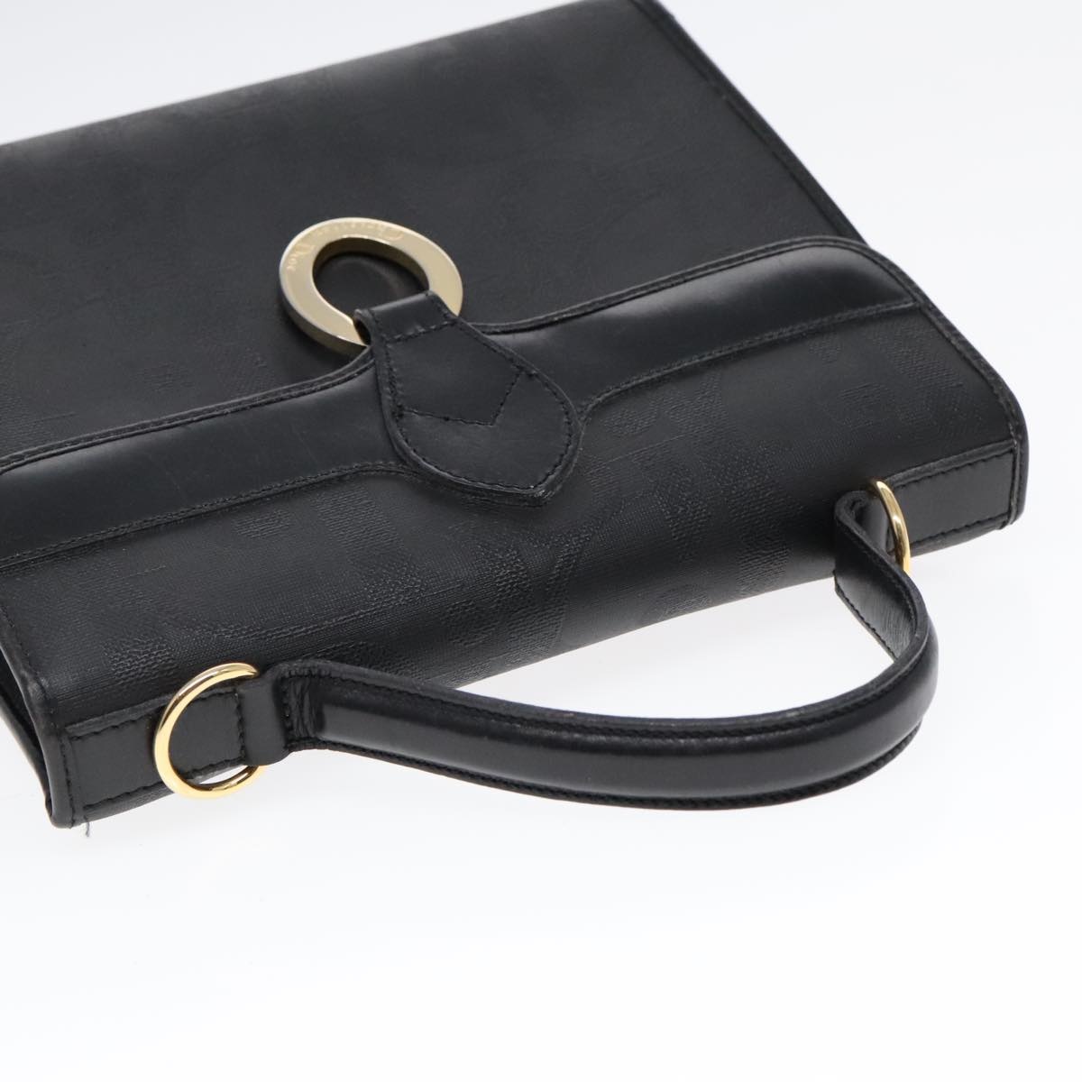DIOR Trotter Canvas Hand Bag Black Gold - 6