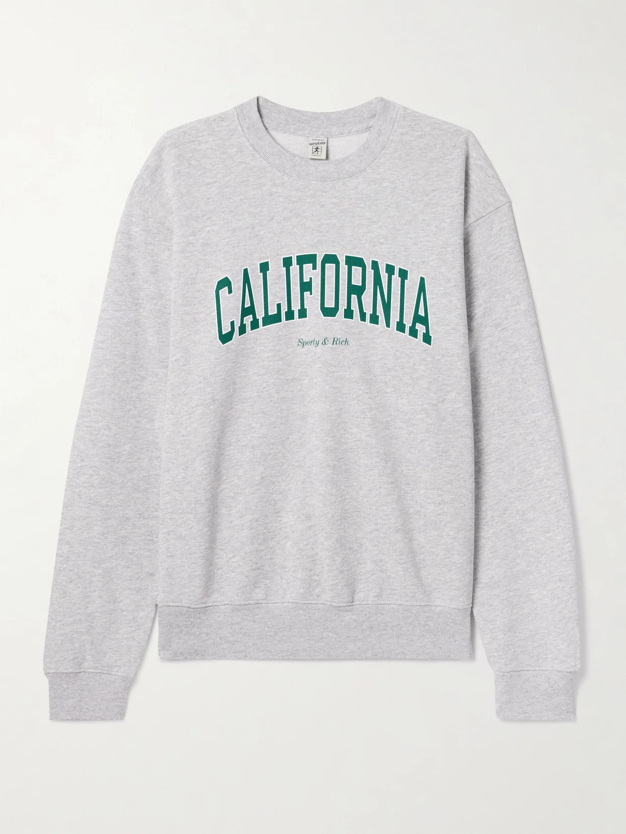 Printed Cotton-blend Jersey Sweatshirt - 1