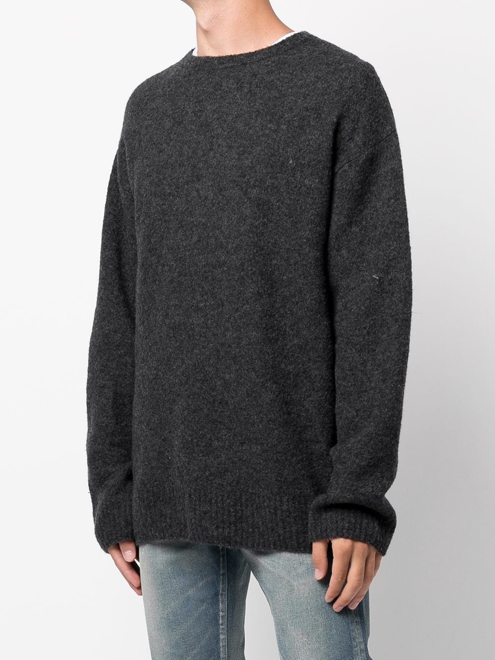 fine knit crewneck jumper - 3