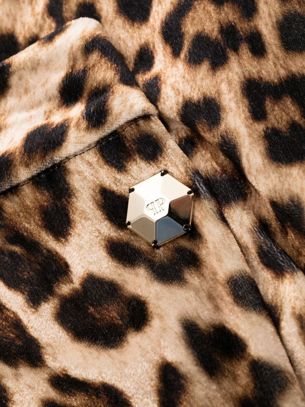 leopard-print flared trousers - 7
