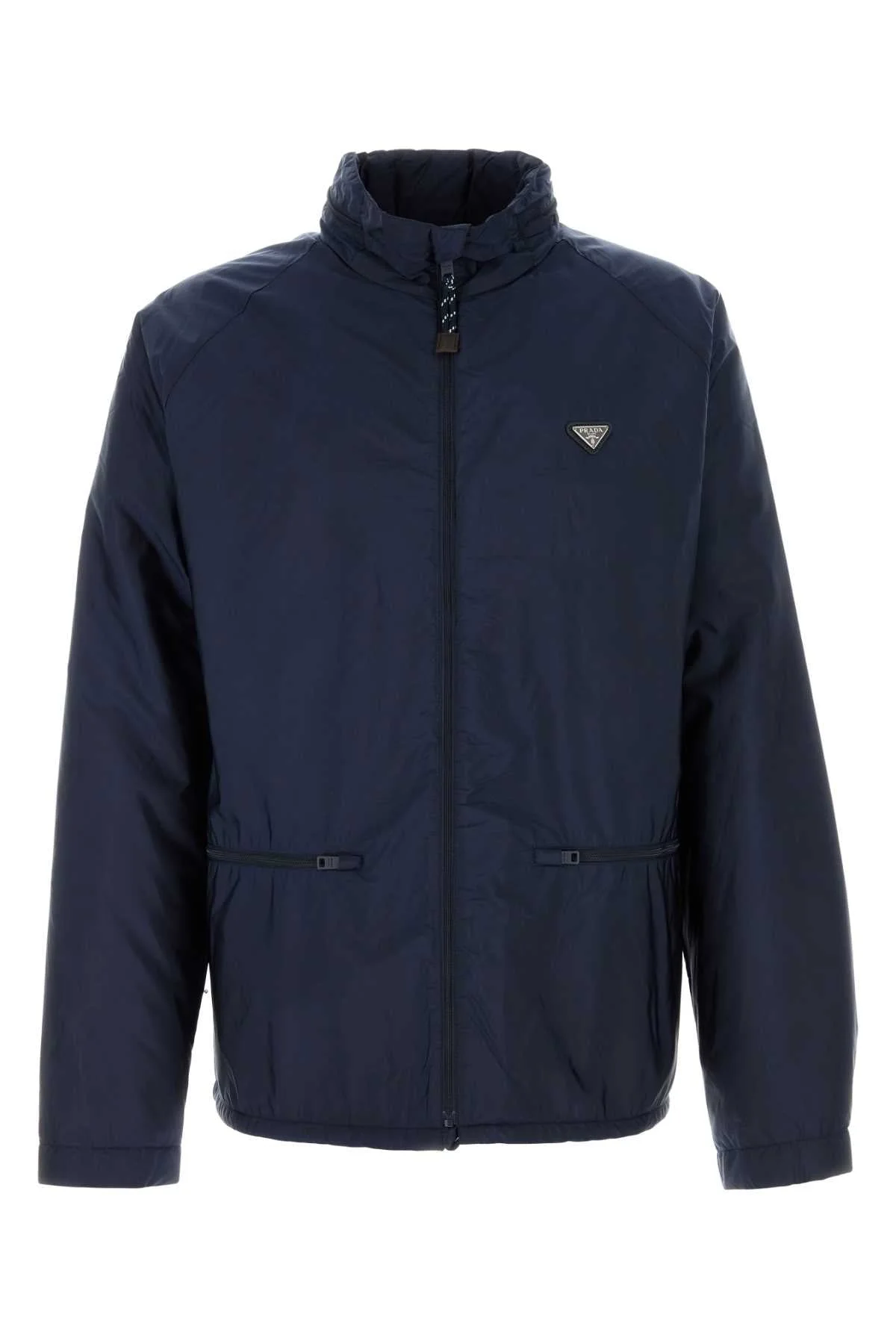 Prada Men Navy Blue Re-Nylon Jacket - 1