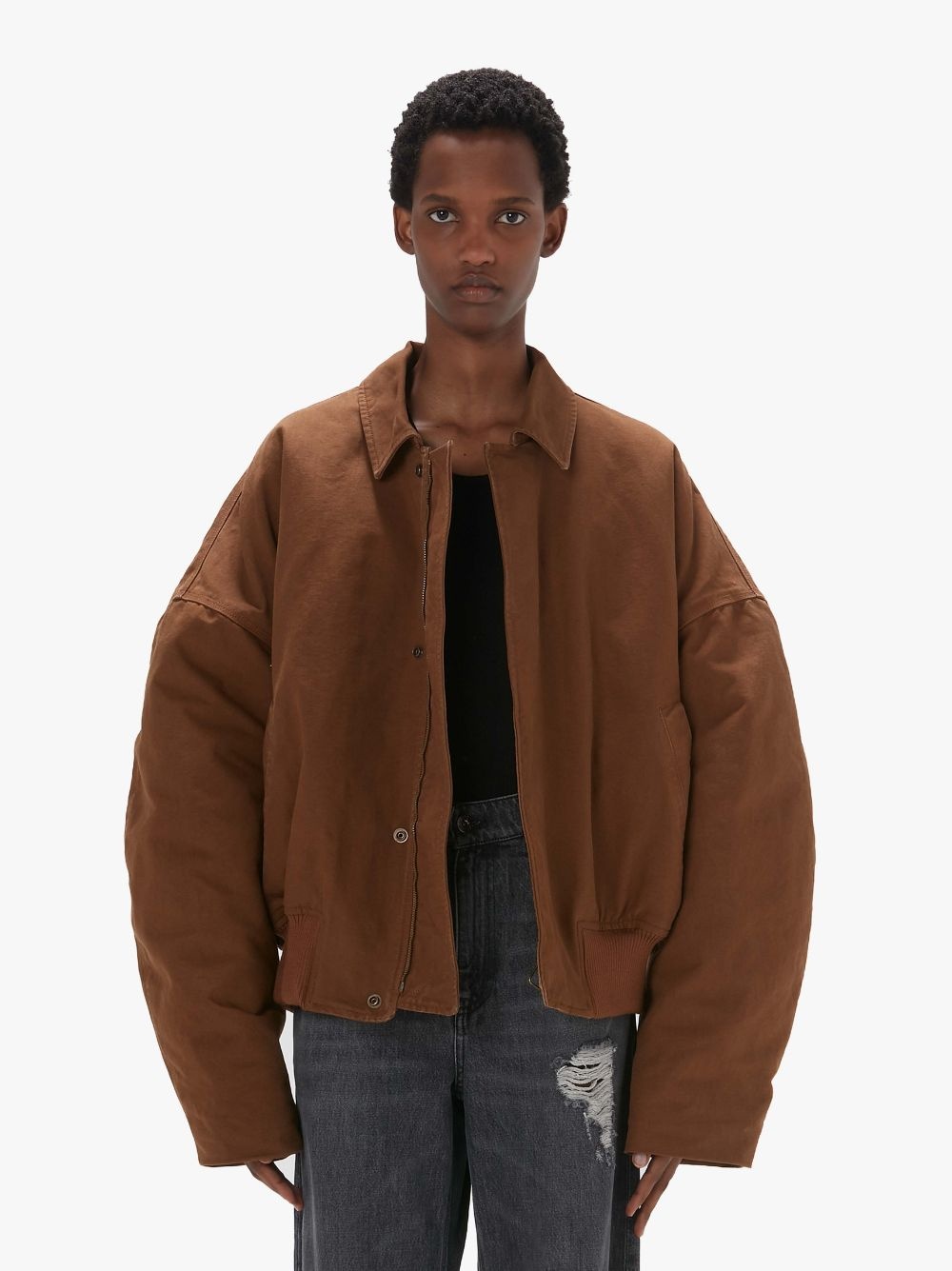 COTTON CANVAS BLOUSON - 2