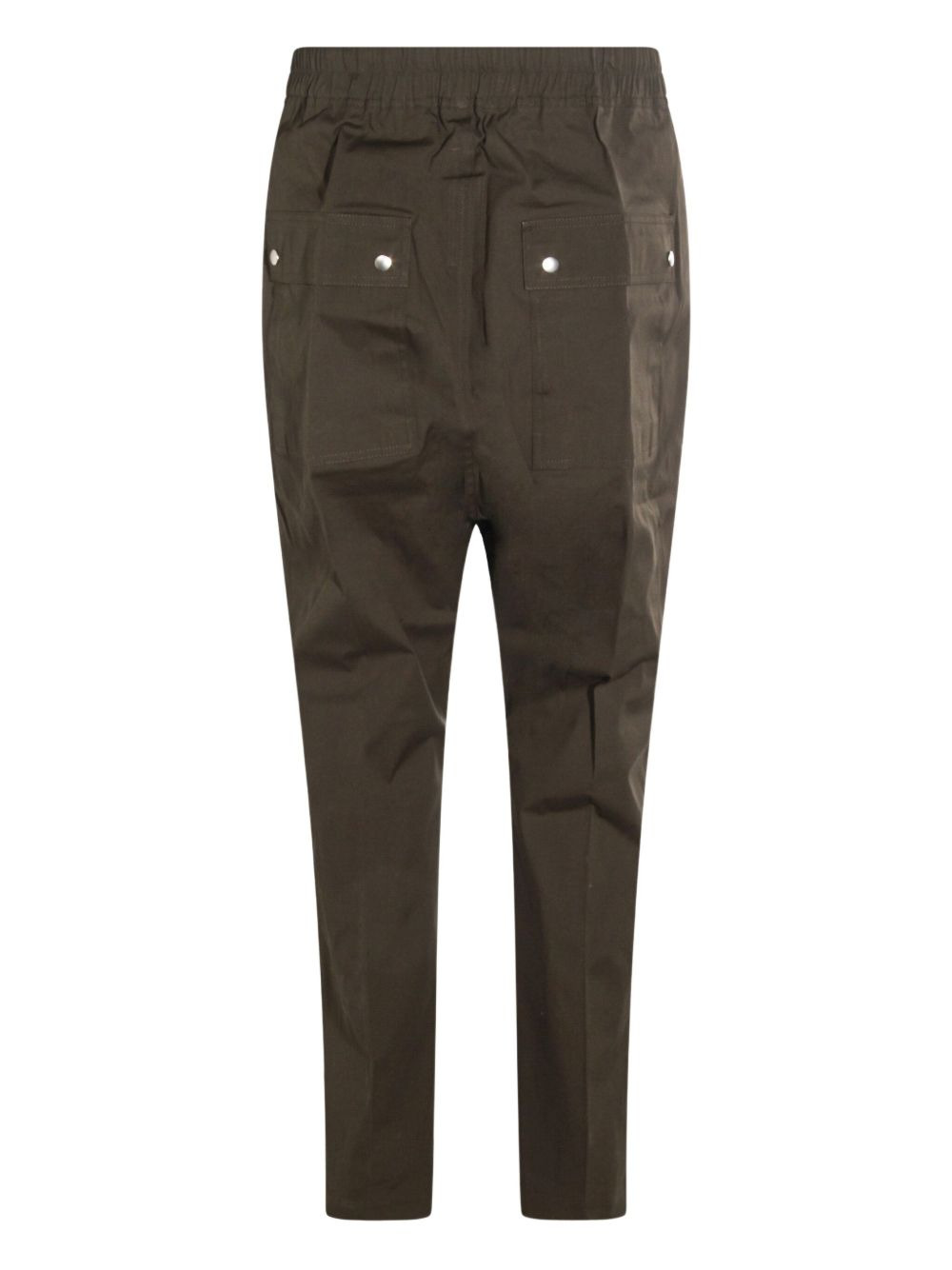 drawstring zip-fly drop-crotch trousers - 3