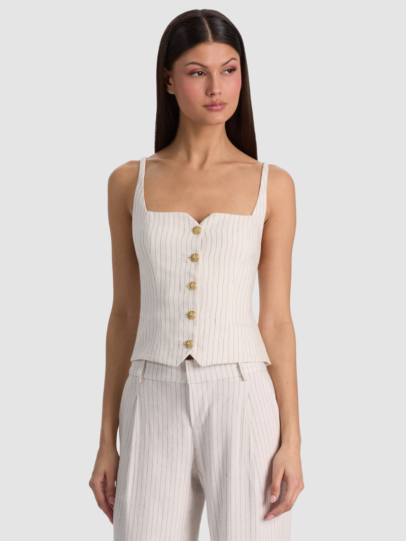 KELCEY LINEN VEST 1