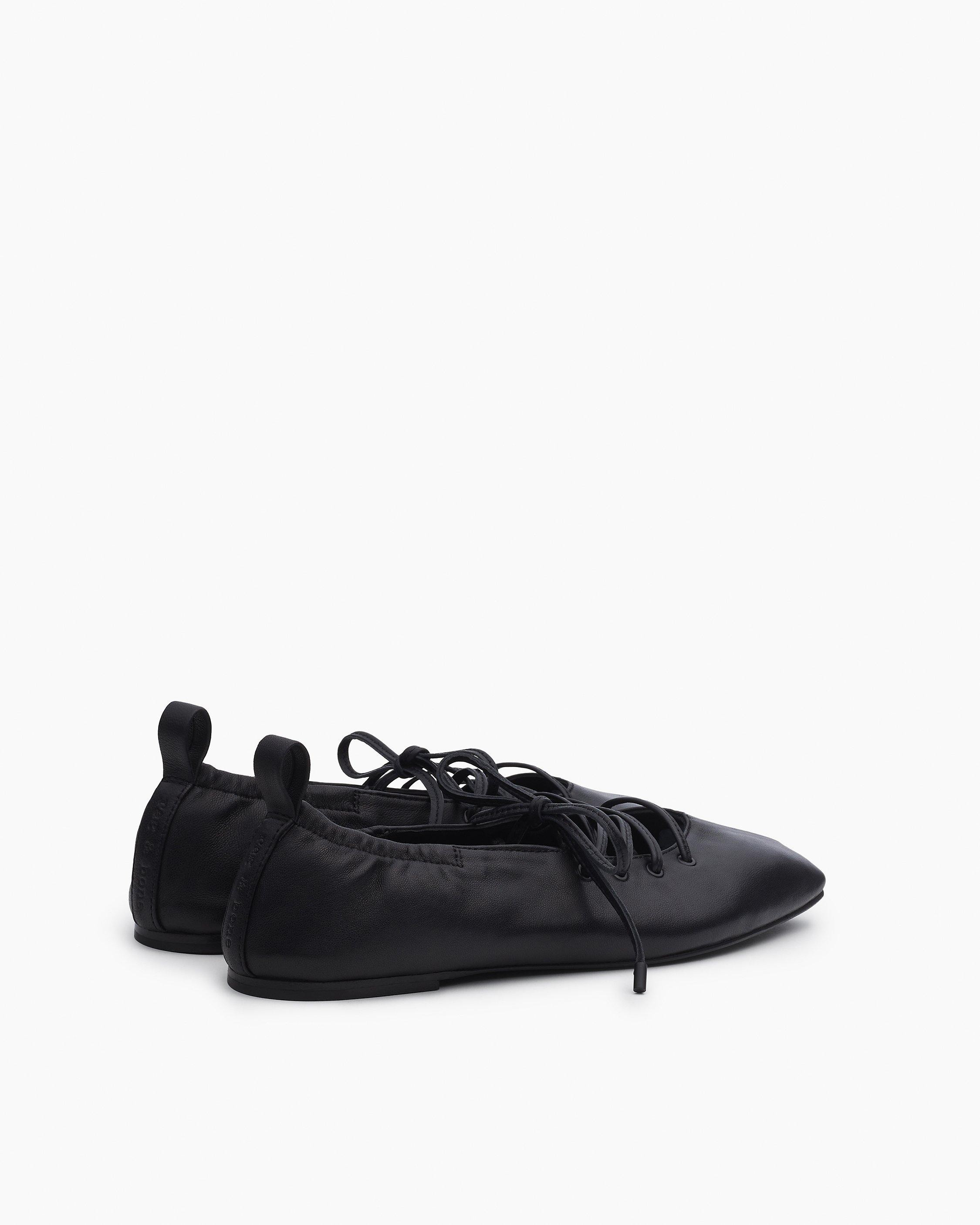 Sophia Leather Ballet Flats - 4