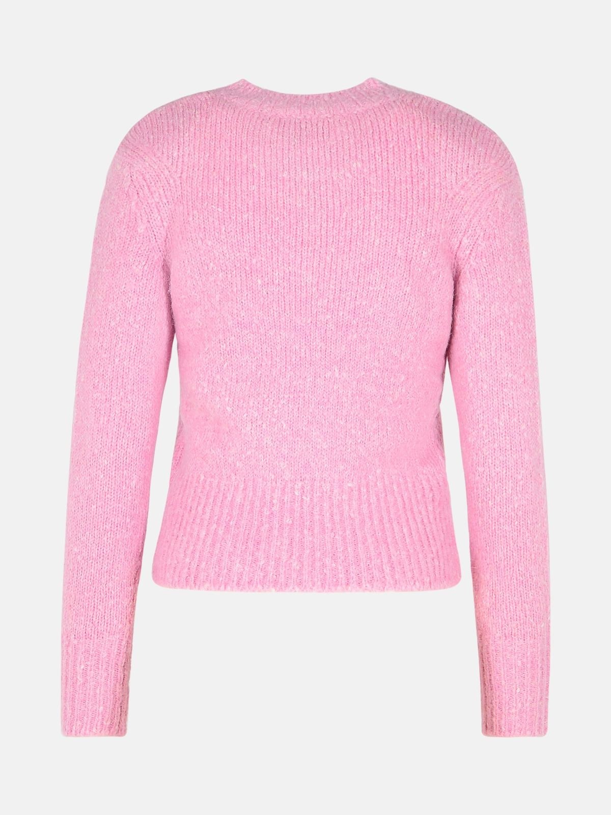 'KALO' PINK ALPACA BLEND SWEATER - 3