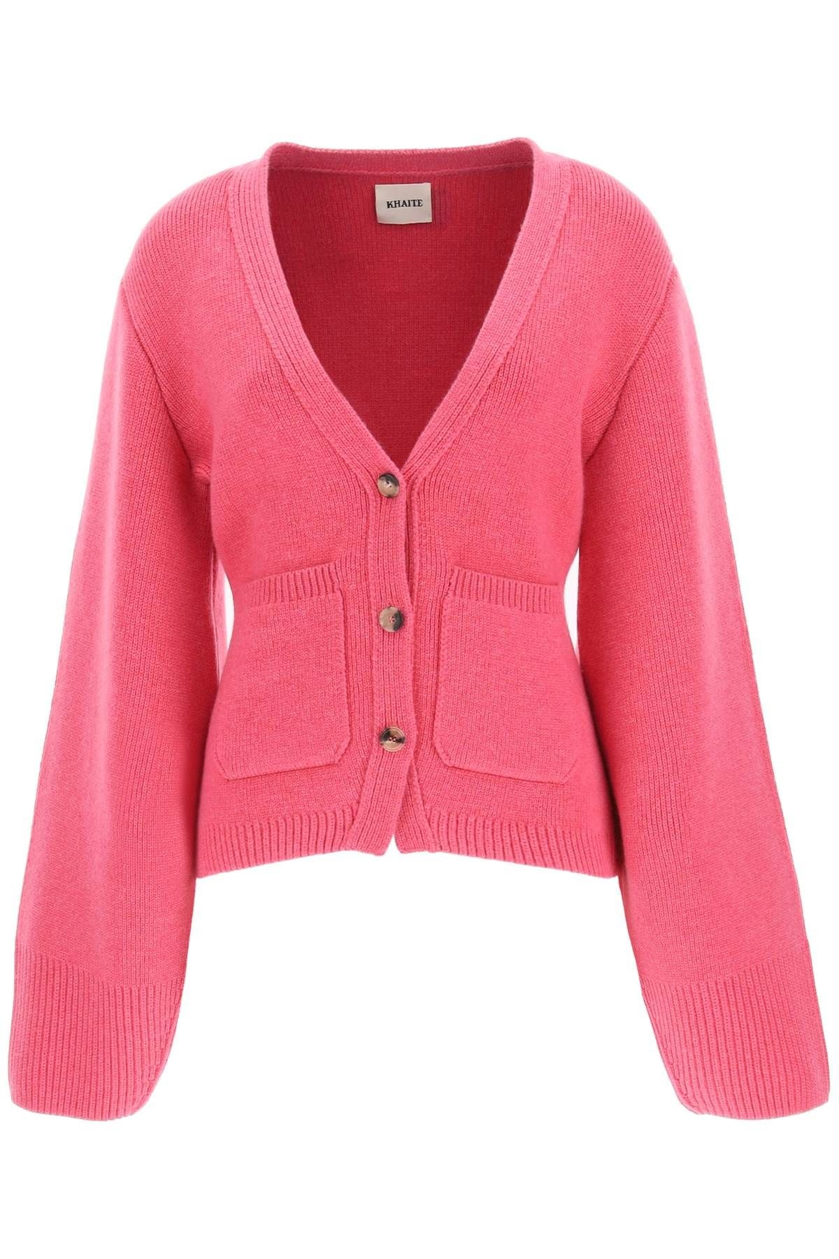 SCARLET CASHMERE CARDIGAN - 1